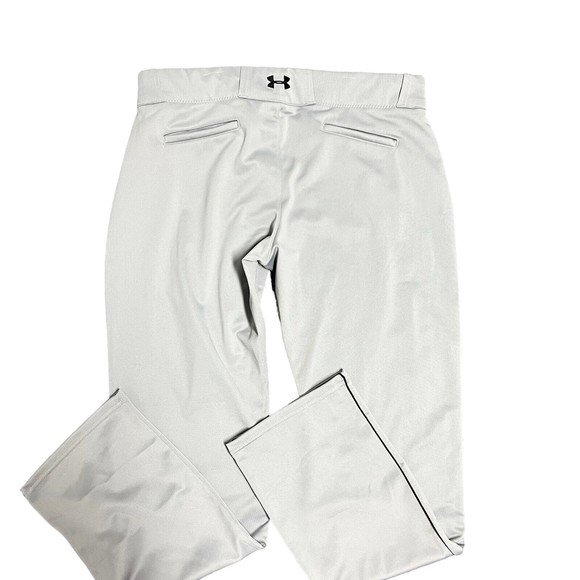 Under Armour Mens Size XXL Baseball Pants Light Gray All Seasons Gear - Picture 2 of 7